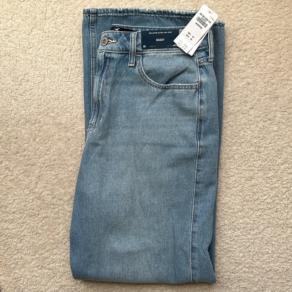 New Hollister High Rise Baggy Jeans Size 8R